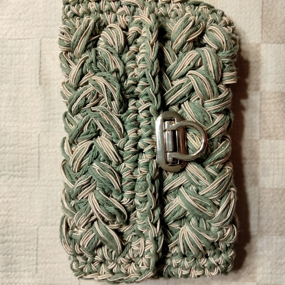 Handmade crochet puff small bag